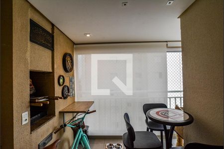 Varanda da Sala de apartamento à venda com 3 quartos, 76m² em Campestre, Santo André