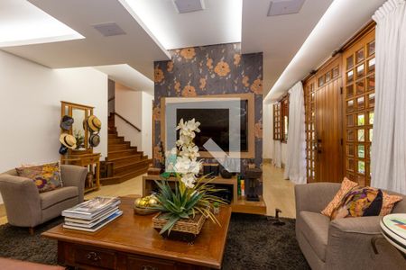 Sala de TV de casa de condomínio à venda com 4 quartos, 337m² em Ouro Velho Mansões, Nova Lima