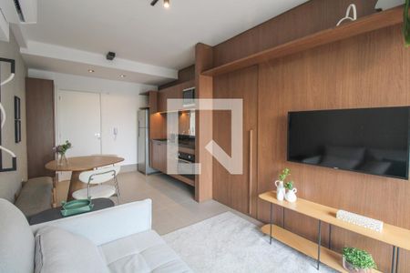 Sala de apartamento à venda com 1 quarto, 39m² em Cambuí, Campinas