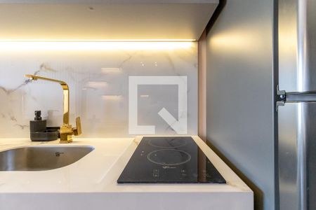 Sala/Cozinha de apartamento para alugar com 1 quarto, 32m² em Indianópolis, São Paulo