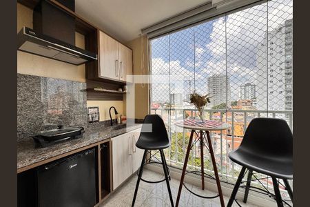 Varanda de apartamento à venda com 3 quartos, 74m² em Vila Helena, Santo André