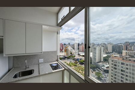 Cozinha - vista de apartamento à venda com 1 quarto, 30m² em Santo Agostinho, Belo Horizonte