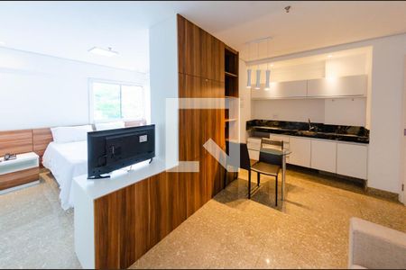 Sala/Cozinha de kitnet/studio à venda com 1 quarto, 29m² em Estoril, Belo Horizonte