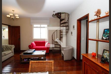 Sala de apartamento à venda com 3 quartos, 170m² em Estoril, Belo Horizonte