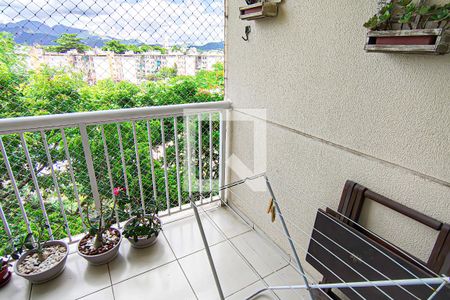 sala - varanda de apartamento para alugar com 2 quartos, 59m² em Pechincha, Rio de Janeiro