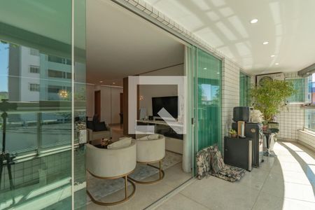 Varanda da Sala de apartamento à venda com 4 quartos, 216m² em Castelo, Belo Horizonte