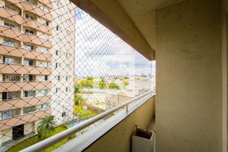 Varanda da sala de apartamento à venda com 2 quartos, 63m² em Vila América, Santo André