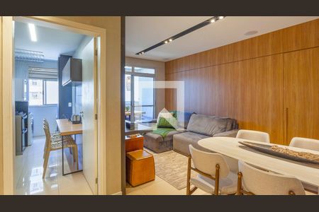 Sala de Jantar de apartamento à venda com 2 quartos, 72m² em Alphaville Nova Lima, Nova Lima