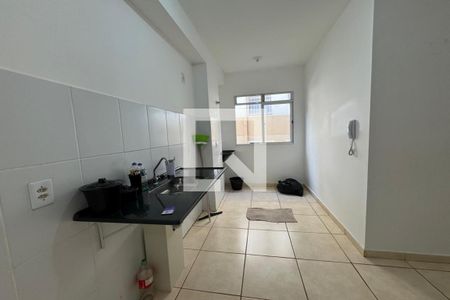 Cozinha - Lavanderia de apartamento para alugar com 2 quartos, 42m² em Jardim Heitor Rigon, Ribeirão Preto