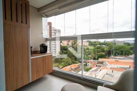 Varanda da Sala de kitnet/studio para alugar com 1 quarto, 36m² em Jardim Faculdade, Sorocaba