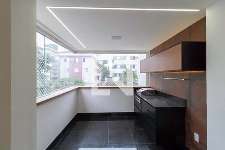 Varanda gourmet de apartamento à venda com 4 quartos, 144m² em Castelo, Belo Horizonte