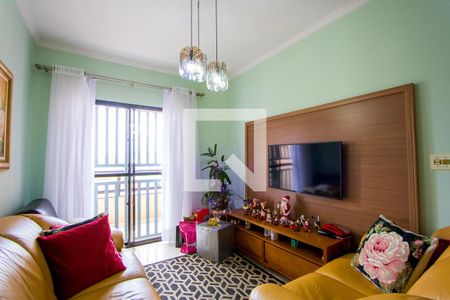 Sala de apartamento à venda com 3 quartos, 96m² em Vila Assunção, Santo André