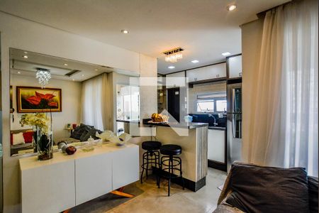 Sala de apartamento à venda com 2 quartos, 60m² em Vila Eldizia, Santo André