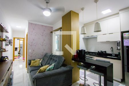 Sala de apartamento para alugar com 2 quartos, 56m² em Jardim Ocara, Santo André