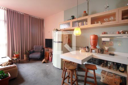 Sala de apartamento à venda com 1 quarto, 60m² em Funcionários, Belo Horizonte