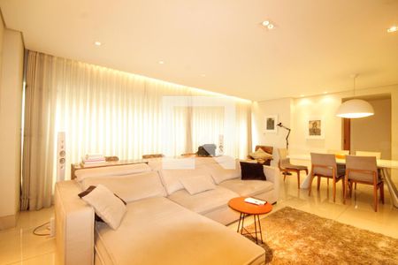 sala de apartamento à venda com 2 quartos, 97m² em Lourdes, Belo Horizonte