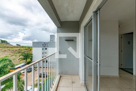 Varanda da Sala de apartamento à venda com 2 quartos, 57m² em Engenho Nogueira, Belo Horizonte