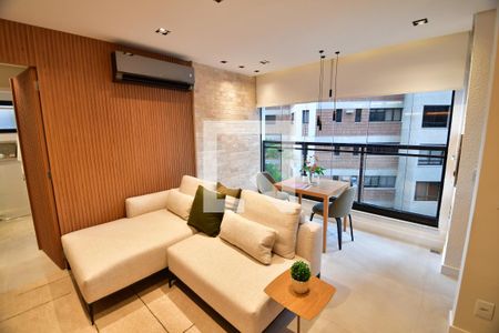 Sala de apartamento à venda com 1 quarto, 52m² em Cambuí, Campinas