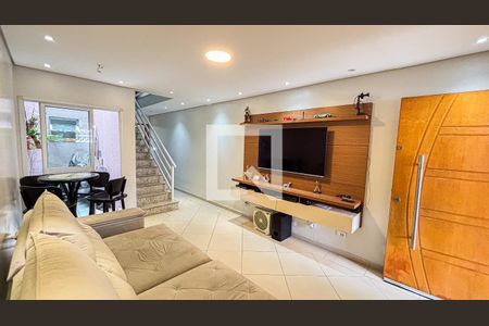 Sala de casa à venda com 3 quartos, 127m² em Vila Scarpelli, Santo André