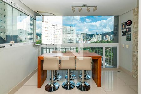 Varanda da Sala de apartamento para alugar com 2 quartos, 67m² em Estrela Dalva, Belo Horizonte