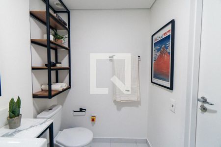 Banheiro de kitnet/studio para alugar com 1 quarto, 21m² em Vila Mariana, São Paulo