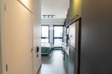 Cozinha de kitnet/studio para alugar com 1 quarto, 21m² em Vila Mariana, São Paulo