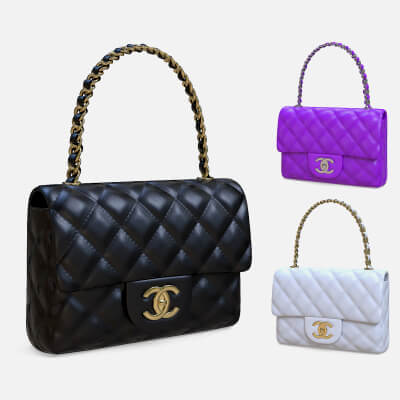 Chanel Classic Mini Flap Bag 3D Model