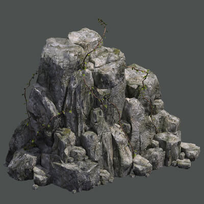 Stone Mountain 3D Model