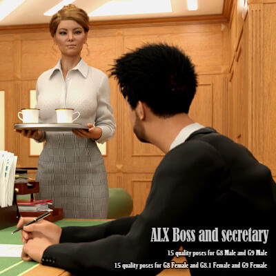 ALX Boss and Secretary Poses for G8F, G8.1F, G8M, Genesis 9