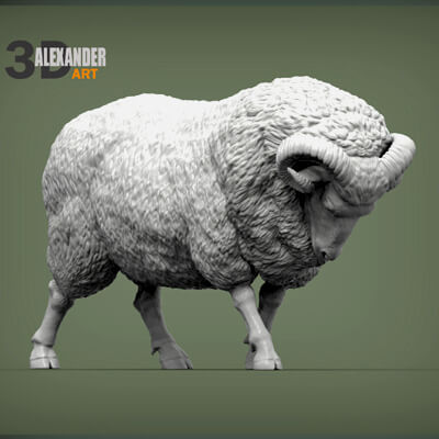 Ram Attacks 3D Print Model