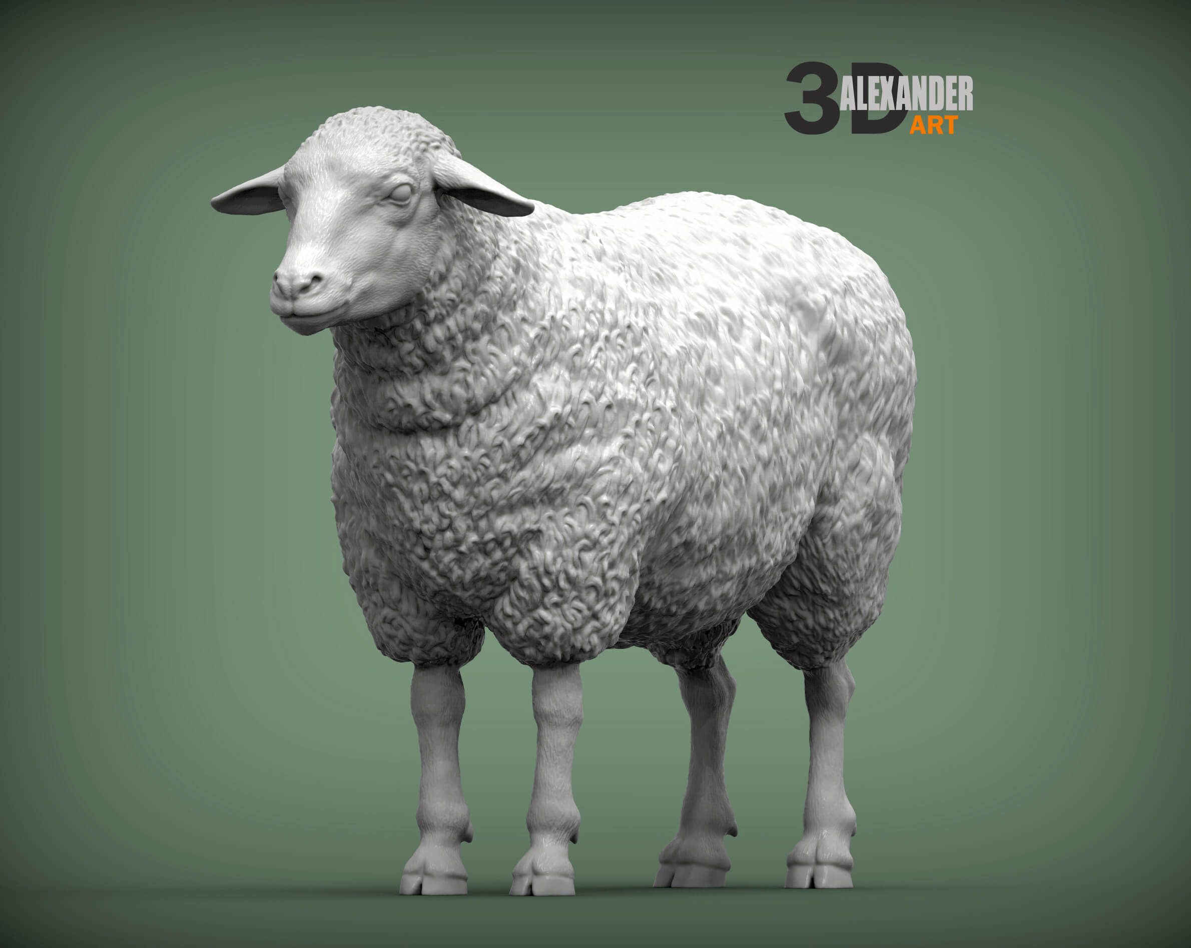 Sheep 3D Print Model 3D Model