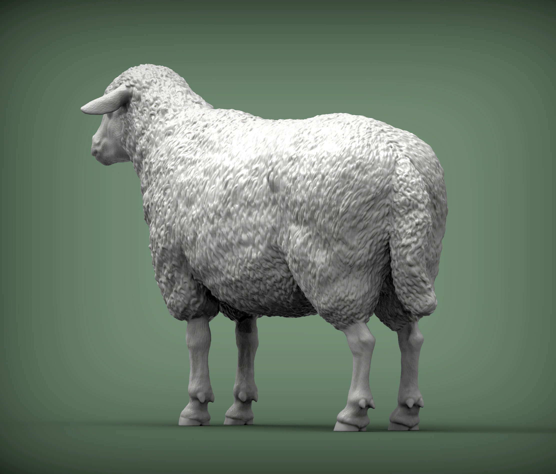 Sheep 3D Print Model 3D Model