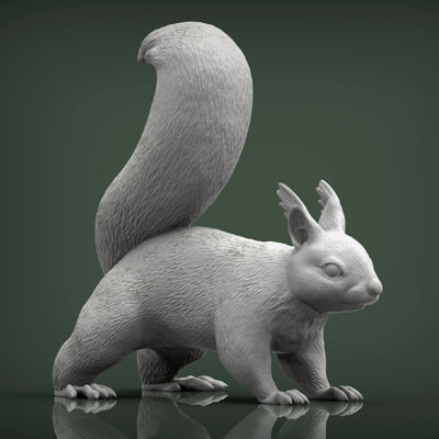 Squirrel 3D Print Model