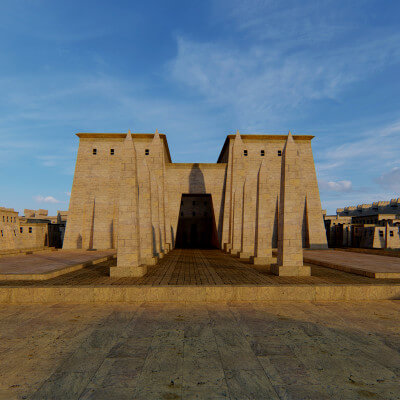 Ancient Egyptian City 3D Model