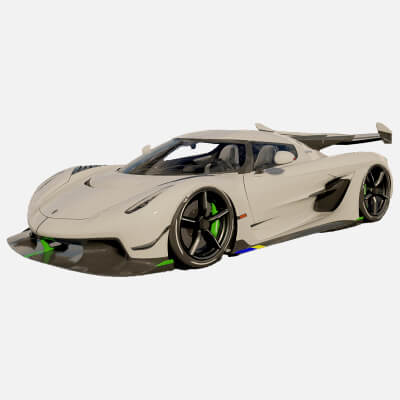 Koenigsegg Jesko Protto 3D Model