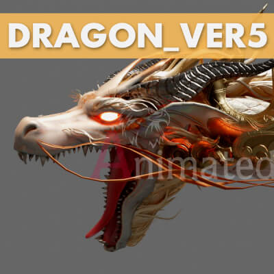 Dragon VER5 Animated 3D Model