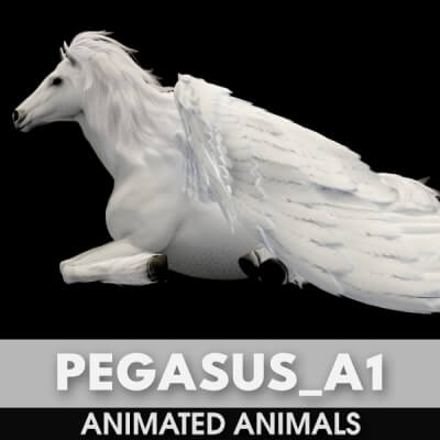 Pegasus A1 Animated 3D Model