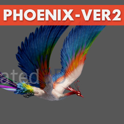 Phoenix VER2 Animated 3D Model