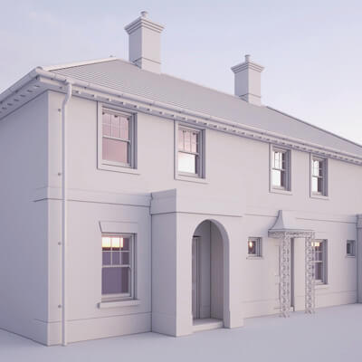 British House Bosc 2B 3D Model