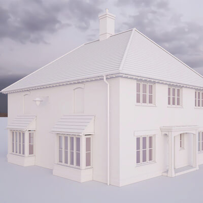 British House Bosc 3D 3D Model