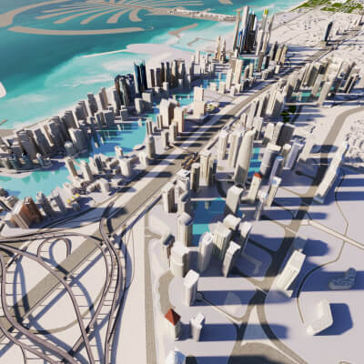 Dubai City 1 3D Model