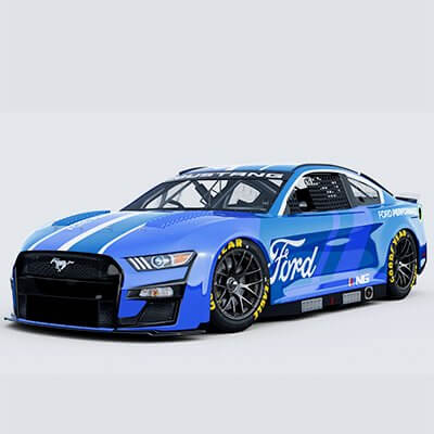 Ford Mustang NASCAR 2022 Update Template 3D Model