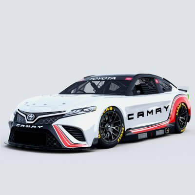 Toyota Camry NASCAR Nextgen 2022 Template 3D Model