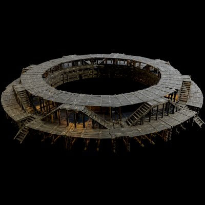 Arena Medieval Stands 3D Model