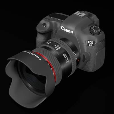 Canon 6D Camera 3D Model