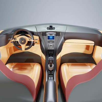 Car Interior 3D Model