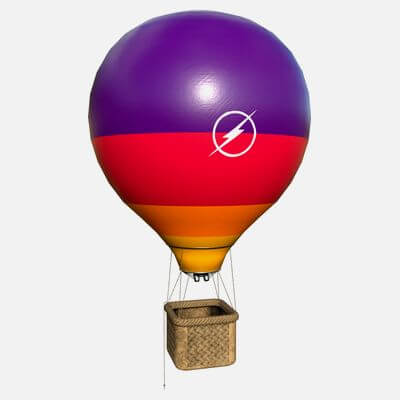 Hot Air Balloon 05 - Purple