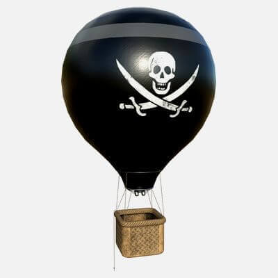 Hot Air Balloon 08 - Pirate