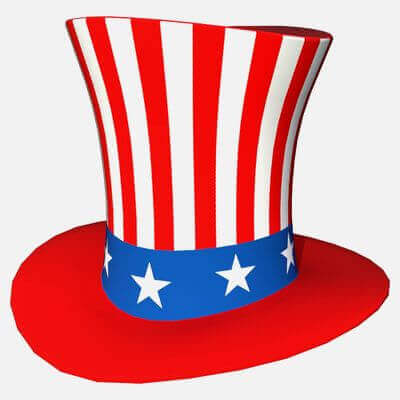 Uncle Sam Hat 04 - Red V2