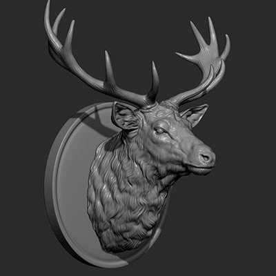 Deer Head 3D Model